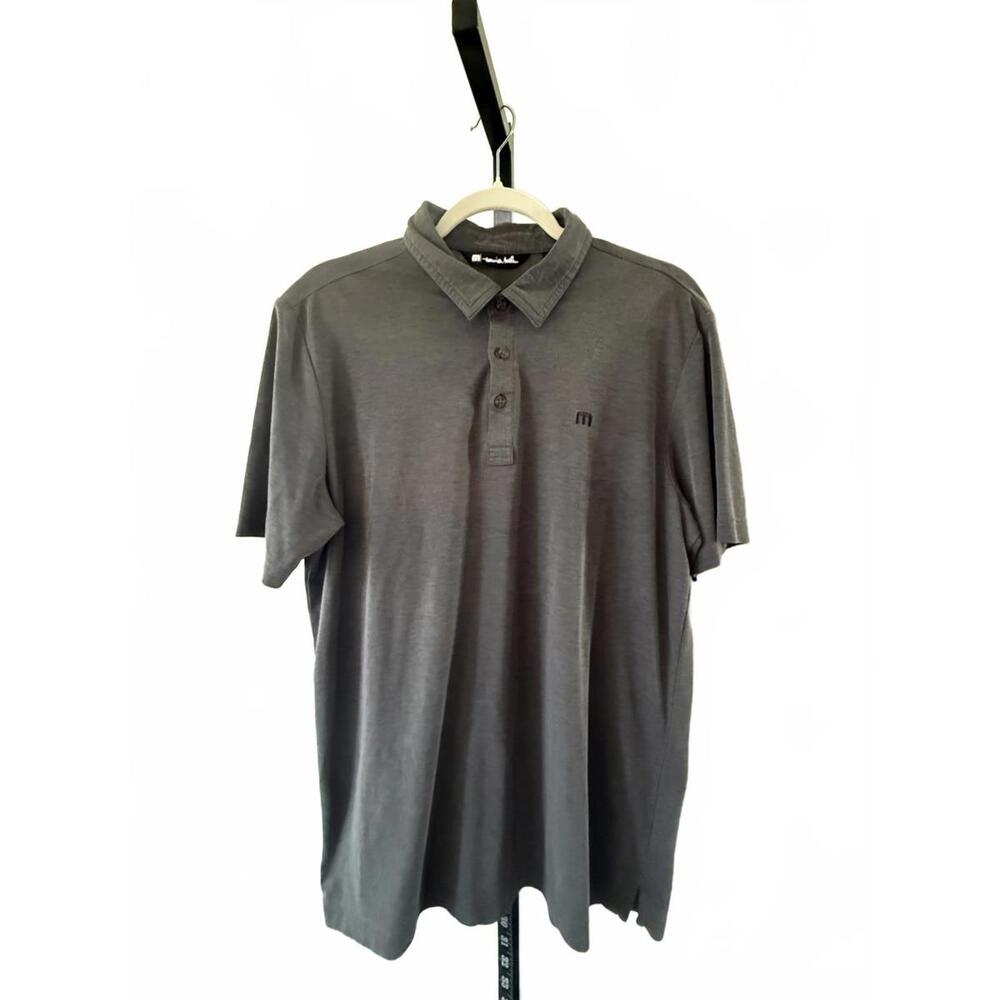 TravisMathew Men's Gray Polo Shirt
